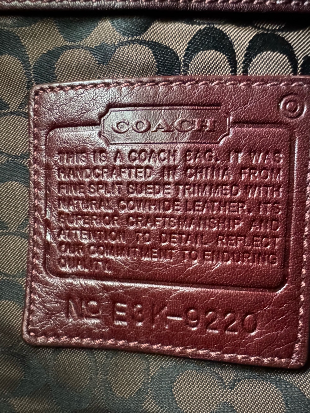 Vintage Coach Suede Ergo Shoulder Hobo Bag - Picture 6 of 16